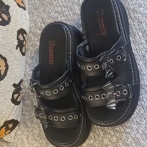 Demonia platform sandals
